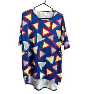 LuLaRoe Irma Women's Navy Blue Top